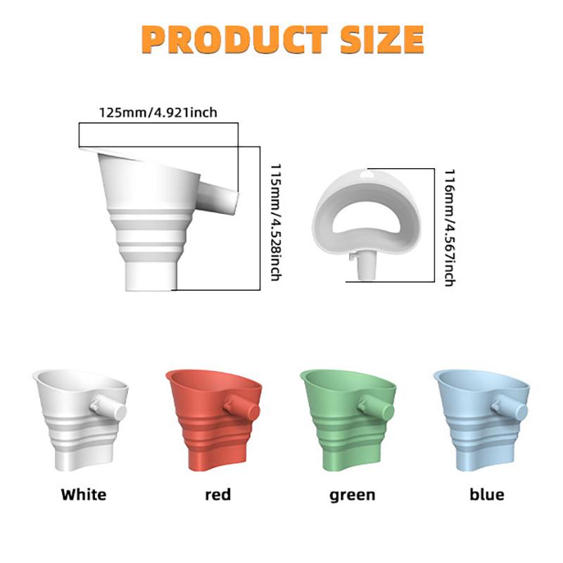 Foldable Flour Funnel Easy Pour No-Mess Anti-Splash Attachment Accessories For Kitchen Aid Mixer Fits Tilt-Head 4.5–5 Qt