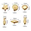 Apx 65pcs/lot CCB Ocean Series Beads Gold Color Conch Fish Charm Bead for DIY Necklace Bracelet Jewelry Making Findings