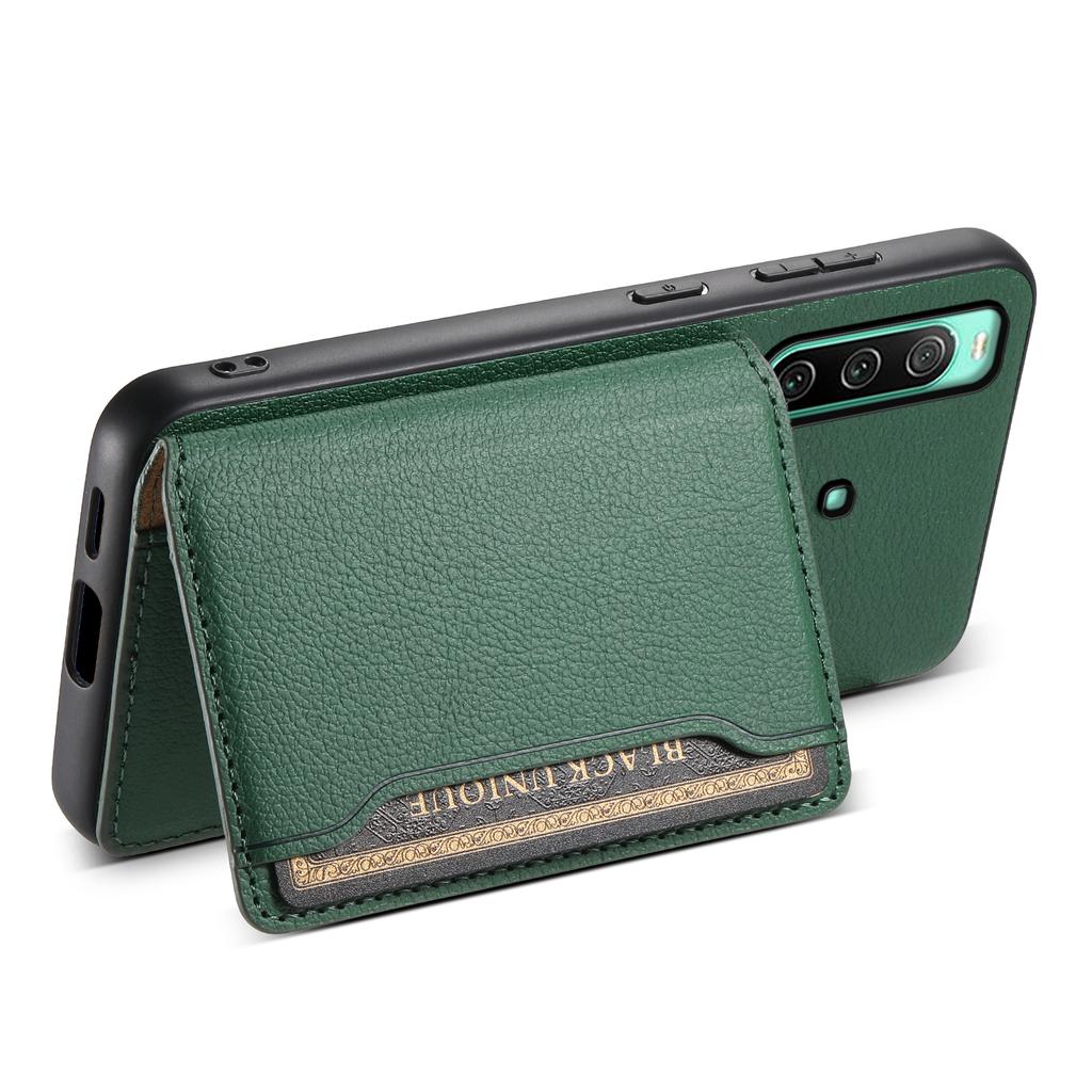 Husă Telefon Pentru Sony Xperia 10 IV 5G, Sloturi Card, TPU+PC+PU, Husă cu Suport