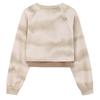 Pullover Sweatshirt Two Piece Women's Long Sleeve Loose Crop Top