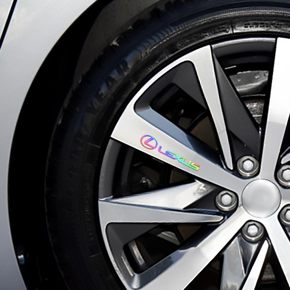 Innenaufkleber 4 Stück Auto-Scheibenwischer Reflektierende Aufkleber Karosserie Türgriff Wasserdichte Aufkleber für Lexus CT200h Fsport ES LS IS G