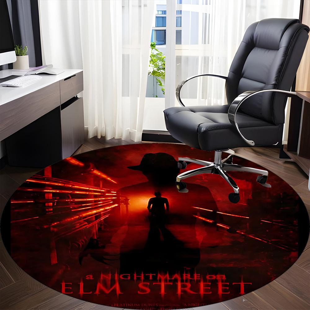 1pc A Nightmare on Elm Street Office Round Area Rug, Under Office Chairs Bedroom Living Room Home Decor, Room Deco, Available in Various Sizes