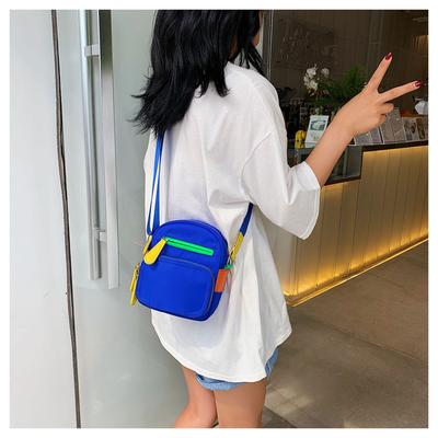 Fashion Bag Women's New Women's Bag Oxford Cloth Women's Shoulder Bag Simple Crossbody Small Bag Contrasting Colors Multi-color