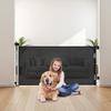 Retractable Baby Gate, Extends To 1430 Mm Wide, 795 Mm Tall, with Security Lock, Easy To Use, Walk Through Without Tripping, Mesh Dog Gate for Stairs,