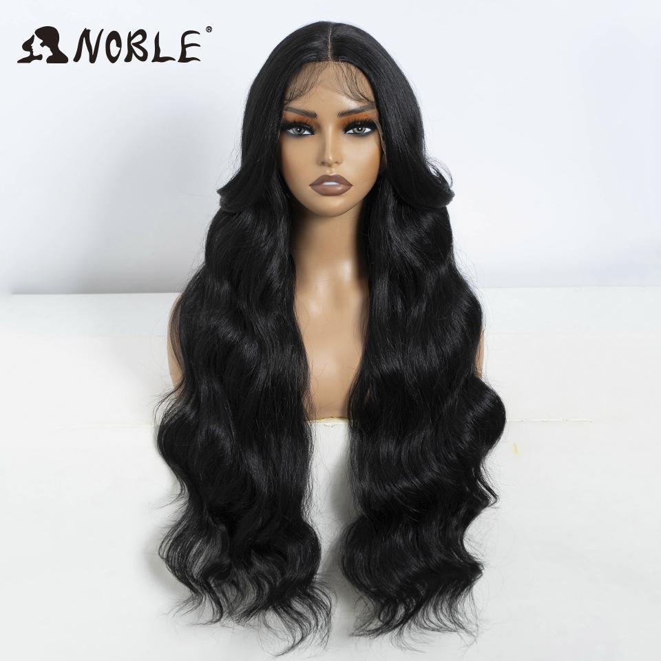 Noble Synthetic lace Wig Body Wave Lace Front Wigs For Women 30" Omber Blonde Lace Frontal Wigs Heat Resistant Fiber Cosplay Wig