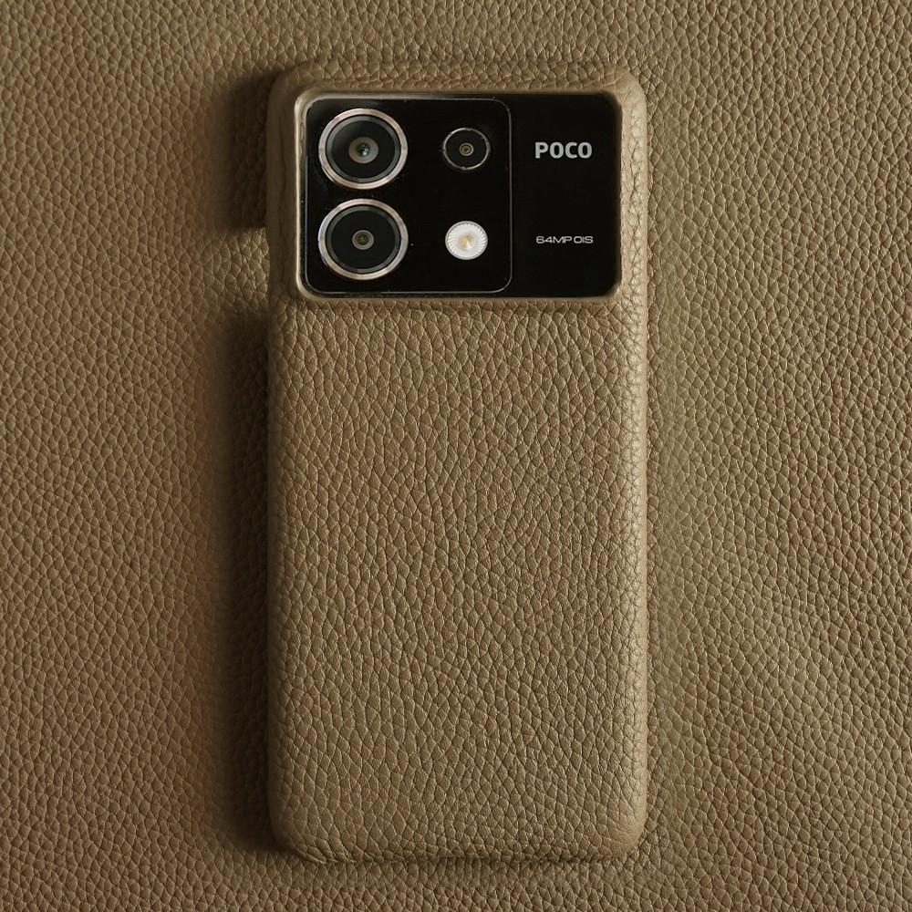 For POCO X6 Pro Case Business Genuine Leather Cover For Poco F5Pro POCO X7Pro Mi14Pro 13T 12Pro 12T Back Coque Shockproof Funda