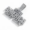 Explosive Make America Create AGAIN Full Diamond Letter Alloy Pendant Hip Hop Men's Necklace