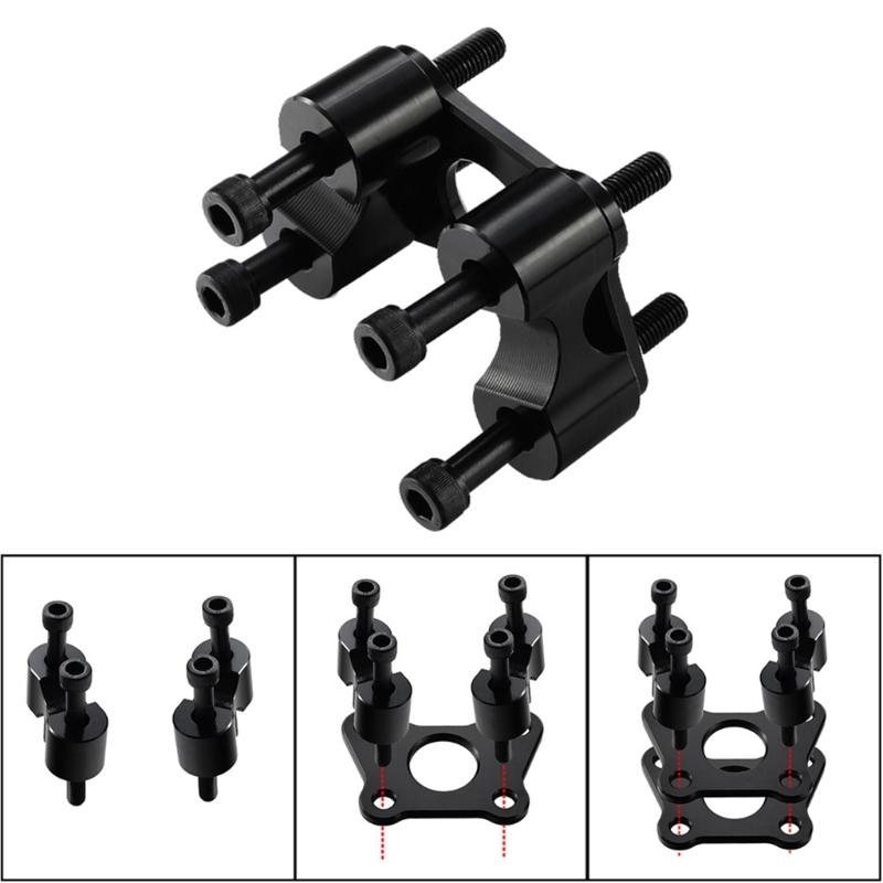 Aluminum Handle Bar Risers set Adjustable Height Anti Rust Handlebar Extension Lifting Quick Fixing for Motorcylce