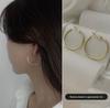 Liu Yifei Inspired S925 Silver Large Hoop Earrings - Elegant Light Luxury Style for Women