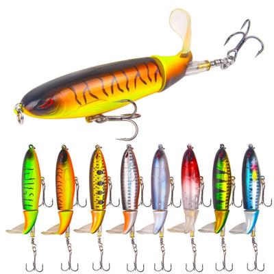 1 Stück Angelköder Whopper Popper Köder Topwater Floating Lure Harter Köder Köder 13,2 g 10 cm