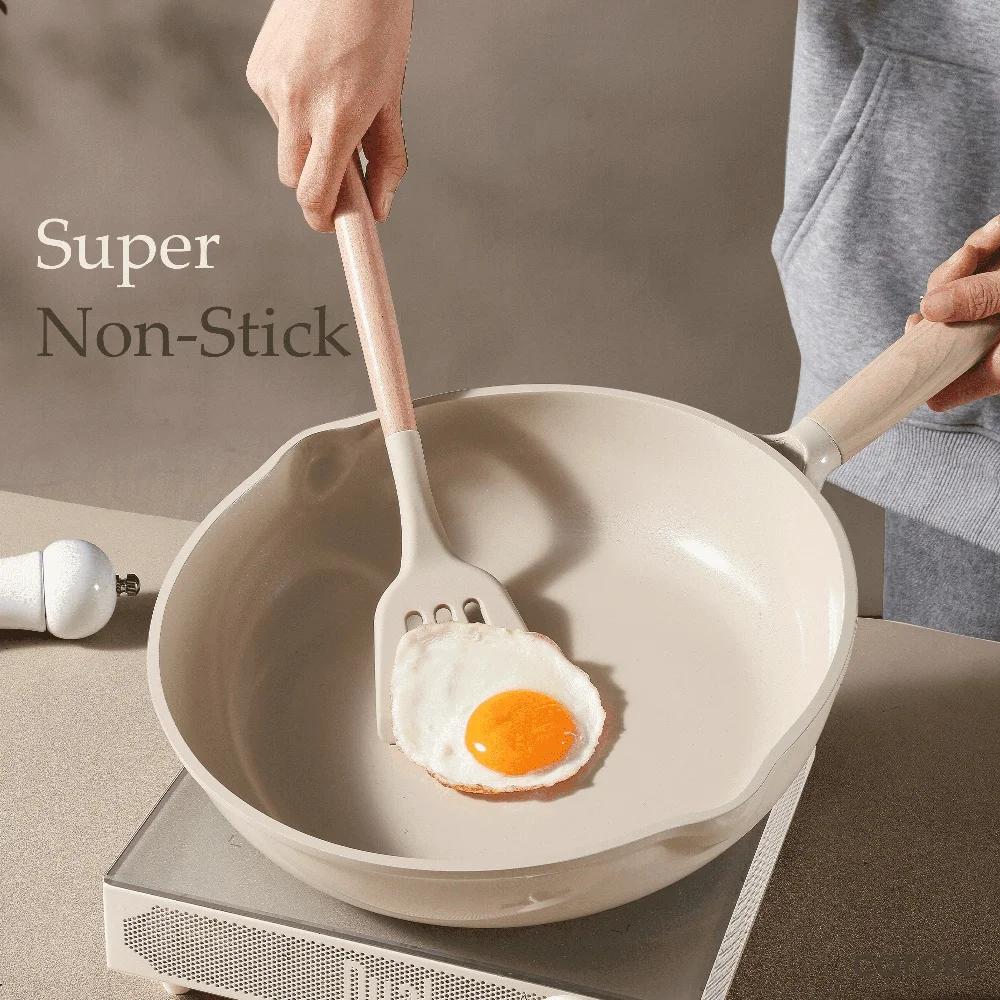 Prémiová nepřilnavá keramická pánev Indukční pánev Bez toxinů Snadné čištění Odolné nádobí Pánev šéfkuchaře Vhodná pro všechny sporáky