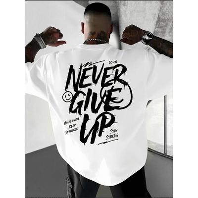 Men'S New Stylish Short-Sleeve T-Shirt with a Pure Fabric Featuring a Trendy Letter Design, Perfect for a Cool And Comfortable Summer Look