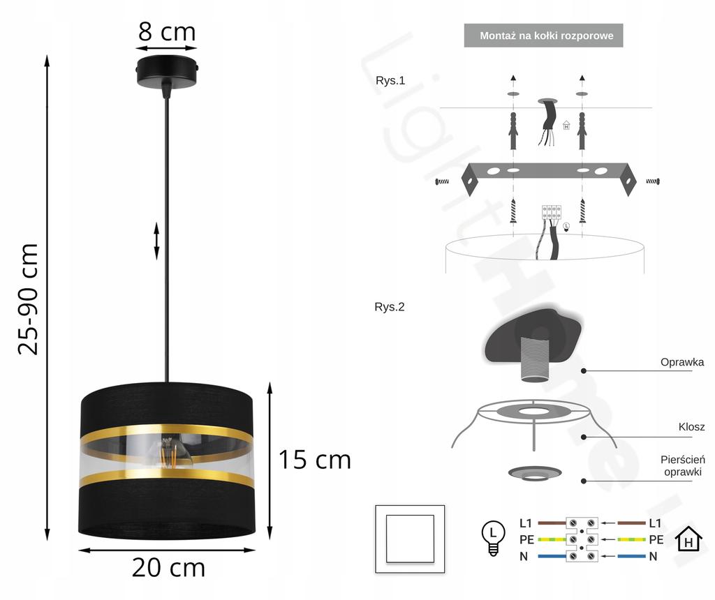 Ceiling Hanging Lamp Chandelier Lampshade Modern