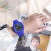 Damen Alltagsuhr Japanischer Stil Verstellbares Kunststoffarmband Quadratisches Zifferblatt Quarzwerk Student Anolog Reise Armbanduhr