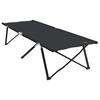 Folding Camping Bed Black 206 X 76 X 74 Cm