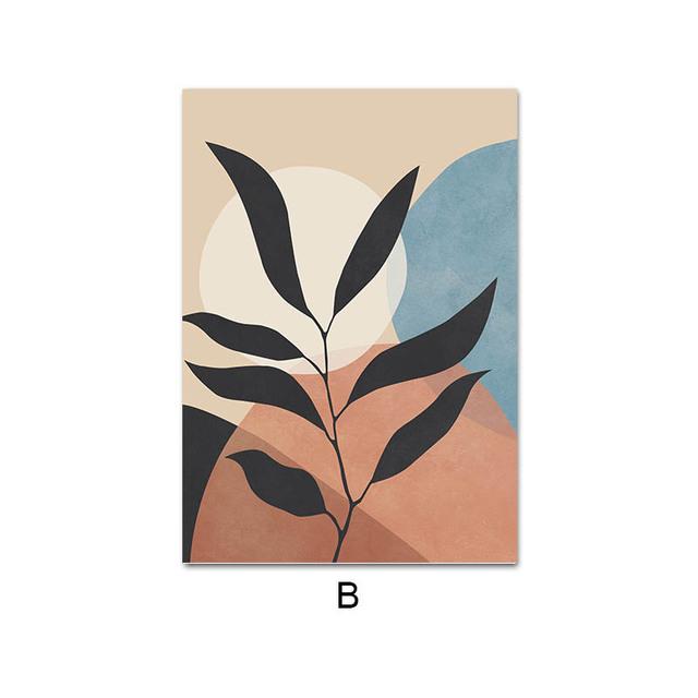 Black Africa Woman Boho Moon Hand Leaf Abstract Wall Art Canvas Painting Posters And Prints Wall Pictures For Living Room Decor No Frame