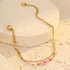 GEMCHIC Women's Colorful Flower Beaded Bracelet Fashion Simple Luxury Jewelry