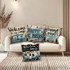 Short Plush Material Pillowcasecampers' Paradise: Unique Decorative Pillow Covers With Rv And Nature Designs Sofa Cushion Cover