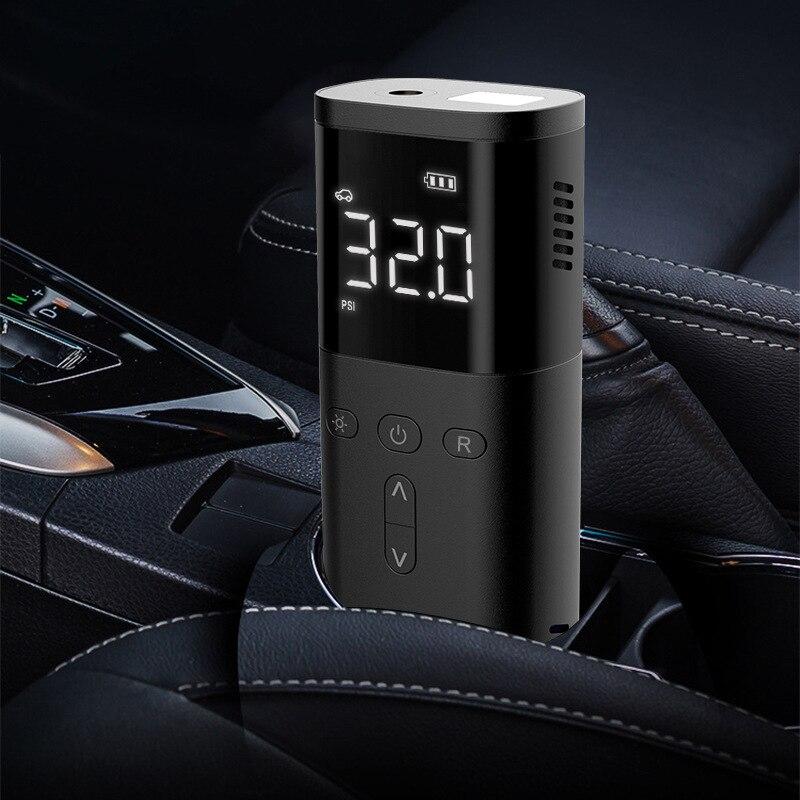 Pompă de aer fără fir inteligentă nouă montată pe vehicul, compactă și portabilă, gonflabilă, afișaj digital inteligent, universală pentru anvelope