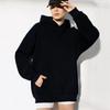 Women's Long Sleeved Hooded Sweatshirt with Loose Fitting Top