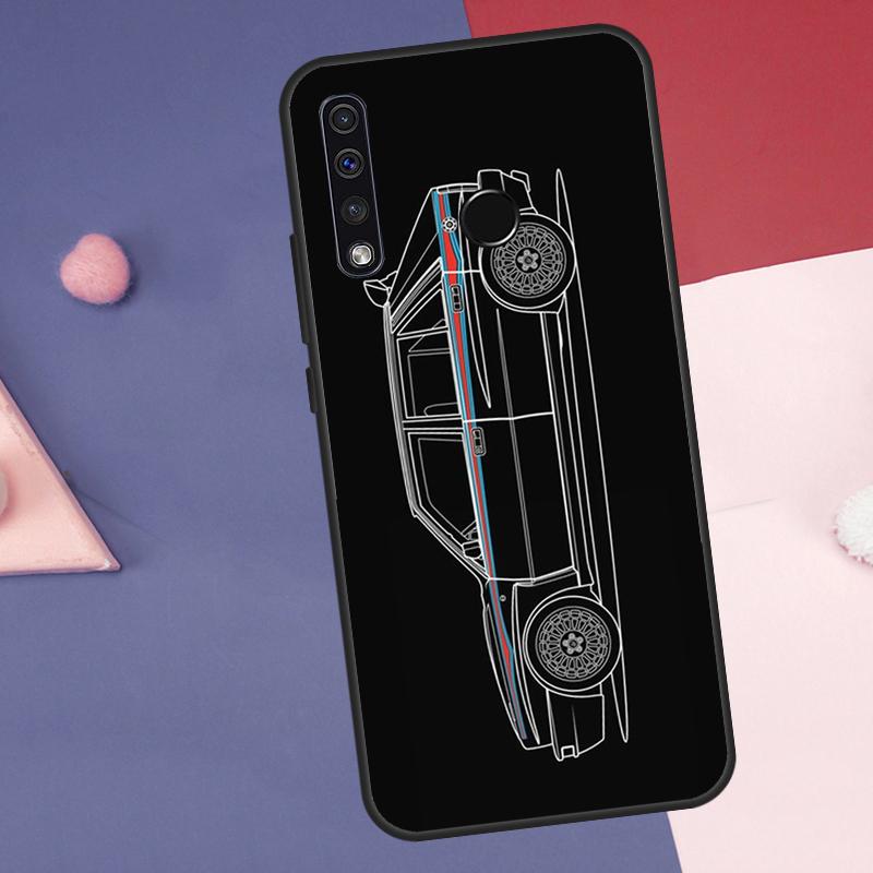 Rally Car Illustration Case For Huawei Nova 12s 12i 11i 8i 7i Y73 Y70 Y90 Y60 Y72 Y61 Y91 9 10 SE P40 Lite P30 Pro Huawei Nova 7i