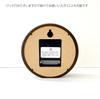 KATOMOKU Dual Use Clock 5 Brown Hanging Radio Clock Continuous Second Hand Diameter 15cm km-112BRRC