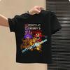 Graphic T-shirt Children Casual Sports Tops Short Sleeves Kids Clothing New Five Nights At Freddys Kids Cartoon