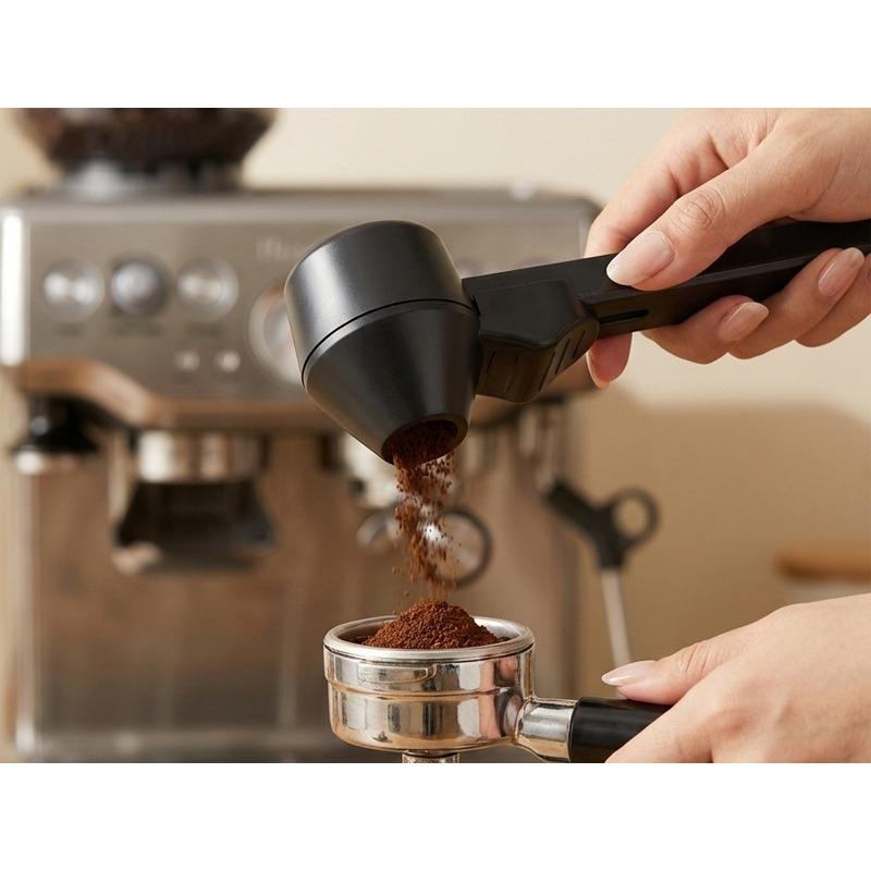 Creative Coffee Sliding Spoon with Long Handle, Large Capacity, Leak-proof Round Spoon