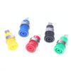 10Pcs Binding Post Adapters Ten For 4mm Banana Female Jack 4mm Banana Plug Connectors Panel Mount Socket