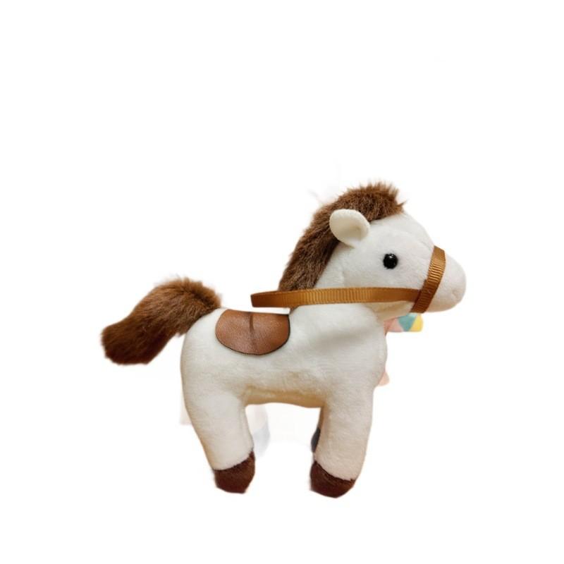Plush Simulated Pony Toy Backpack Pendant Soft Filled Doll Children Gift Holiday