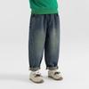 Boys' Retro Loose Fit Washed Denim Jeans