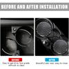 Car Cup Holder Coaster, 2 PCS Carbon Fiber Non-Slip Embedded Coasters, Universal 2.75 Inch Cup Holder ert Coaster Pad, Non-Slip Bottle Pad Embedded