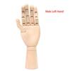 Right Left Wooden Hand Model Sketching Drawing Jointed Movable Fingers Mannequin