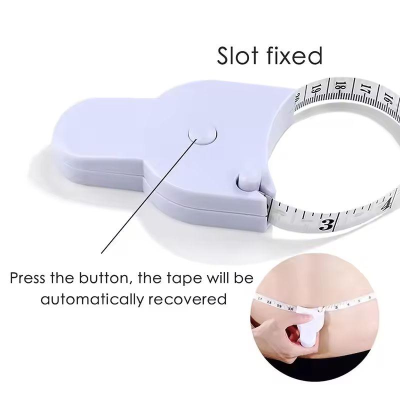 Automatic Telescopic Measuring Tape Soft Body Sewing Ruler with Centimeter Scale White Tool for Tailor and Daily Use