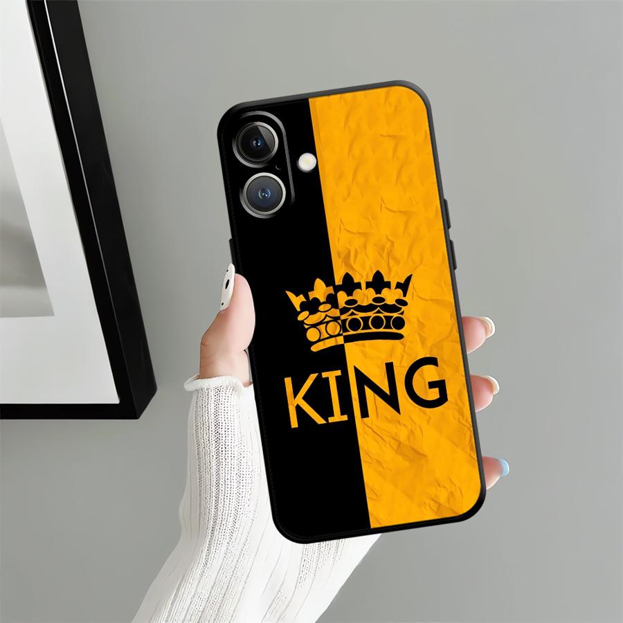 

Чехол для Apple iPhone 17 Pro Max 15 Pro 7 8 Air 13 14 12 11 XR XS MAX 16 Funda Чехол для телефона Корона Буквы iPhone 6 Plus