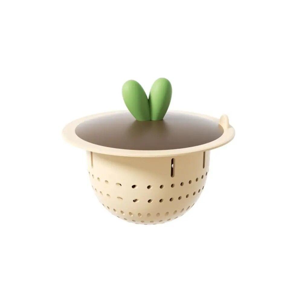 

Антиблокирующий фильтр для кухонной мойки, прочный, против запаха, улавливатель волос, сетка, универсальные аксессуары для раковины, защита от засорения белый