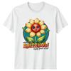 Welcome To The Shtshow Flower Cartoon Funny Graphic Novelty TShirt
