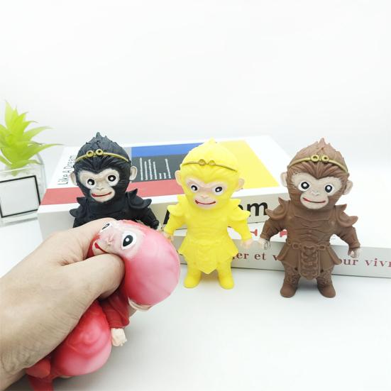 Wukong Quetschspielzeug Langsames Zurückfedern Stress Angstabbau Tragbar Kinder Jugendliche Erwachsene Affe