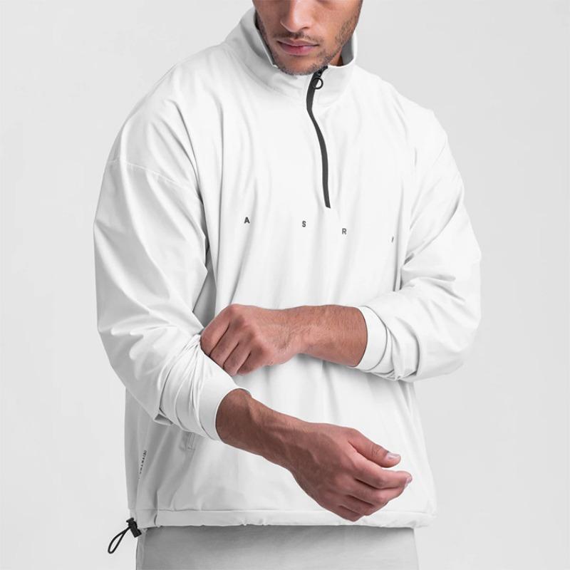 Men S Half Zip Sweatshirt Us Size Quick Dry Waterproof Casual Loose Fit