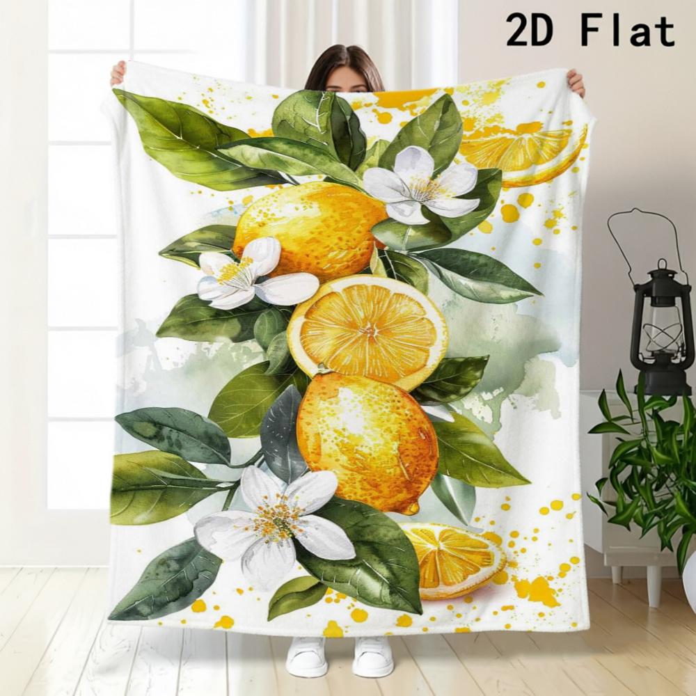 Watercolor Seashell Starfish Ocean Blanket Vintage Coastal Nautical Print Soft Warm Lightweight Sofa Bed Blanket
