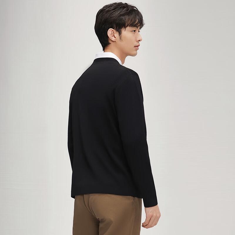 

Мужской жаккардовый свитер Qipai с круглым вырезом из смесовой шерсти XL