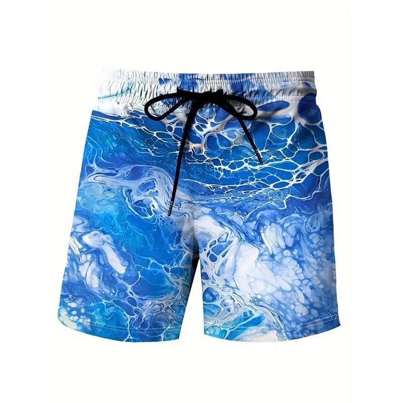 Men's Beach Pants Red Dragon 3D Printed Men's Shorts Summer Casual Breathable Shorts Men's Clothing Bermuda Men's Shorts