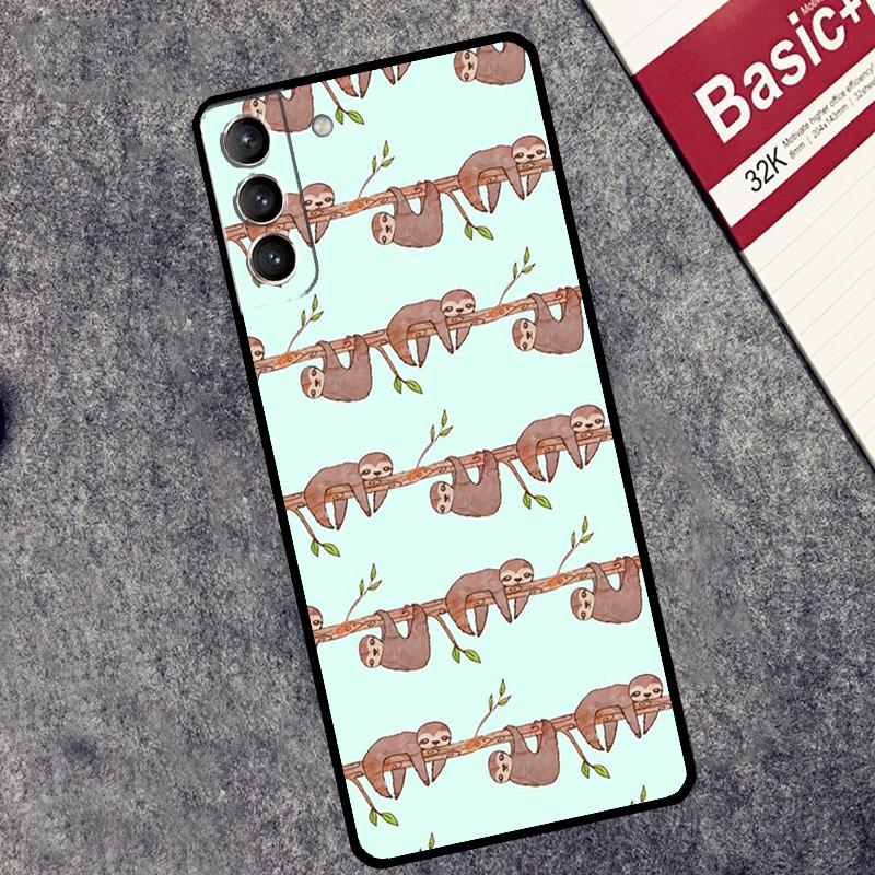 Sloth Cute Animal Case For Samsung Galaxy S26 S25 Ultra S20 S21 S22 S23 S24 Ultra S10 Plus S25 FE Cover Coque
