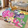1pc Little Pony Friendship Carpet for Playroom Bedroom Living Room Sofa Home Decor,kids Game Area Rug Non-slip Floor Mat Y72992