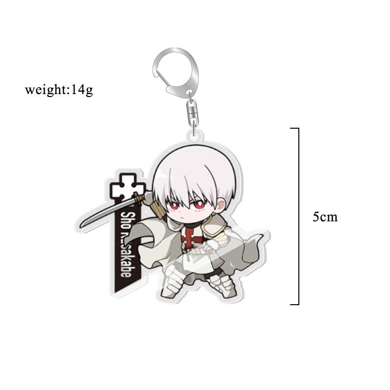 Creative Anime Fire Force Keychain: Cute Cartoon Backpack Pendant Charm Custom Design