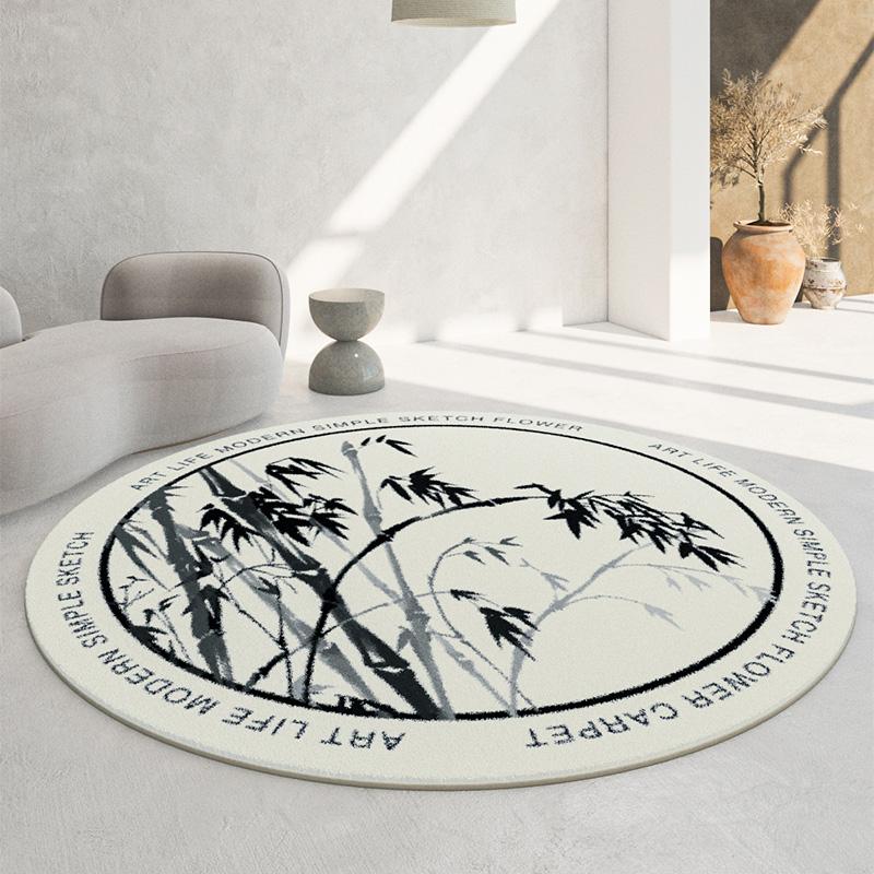 Soft Round Imitation Cashmere Carpets Modern Decoration Living Room Sofas Rugs Simple Home Bedroom Carpet Large Area Lounge Rug