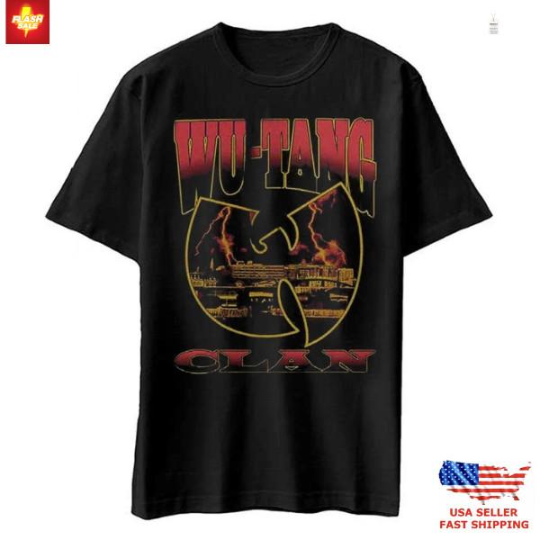 Vintage Wu Tang Clan Lightning Infill W T-shirt, Hip Hop Rap Casual Fan Wear Tee XXL