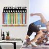 1Pcs Metal Wall-Mounted Medals Display Rack Never Give Up Design Inspirational Medal Holder Athletic Achievements Showcase Decor