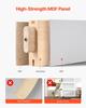 Sliding Barn Door, 813 x 2134mm, High-Strength MDF Panel and Glass, Barn Door with Hardware Kit, Water-Proof PVC Surface, Easy to Install, H-Frame,