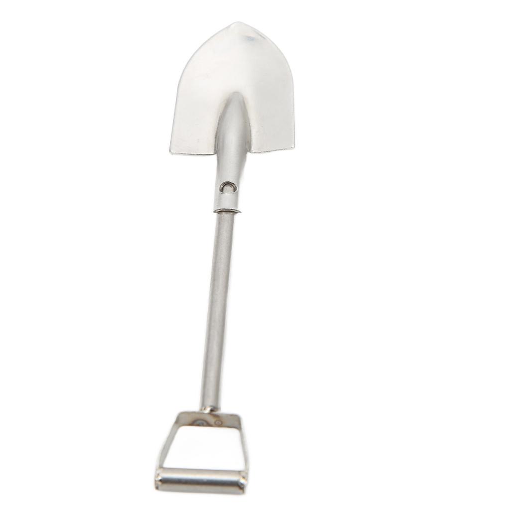 RC Car Shovel Highly Simulated Exquisite Workmanship Lightweight Portable Simulation Metal Shovel
